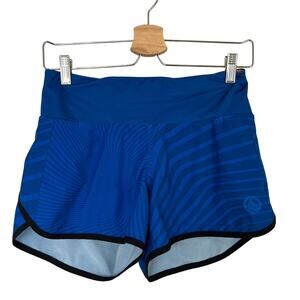 Ink N Burn Women's Runner's High Shorts Hydro Running Yoga Blue Size 4 Lined Gym